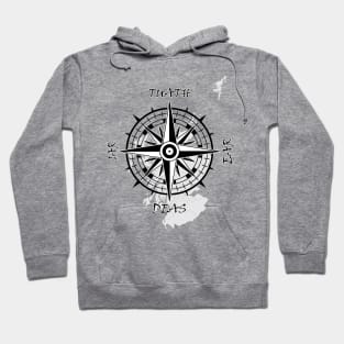 Scottish compass with gaelic cardinal points Hoodie